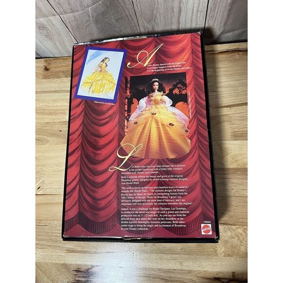 Beauty & Beast on Broadway Belle 19844 Disney Bear & Doll Convention 1998 Barbie - Picture 7 of 10